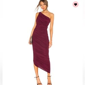 Norma Kamali Diana Gown in Plum XS
